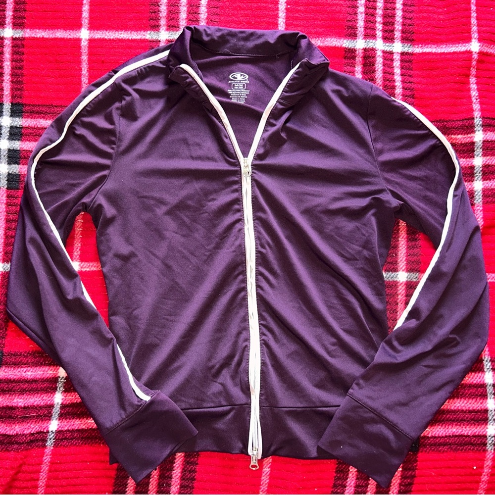 Purple and white “Athletic Works” zip-up jacket!